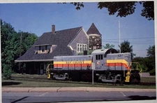 Vintage Bay Colony Railroad Postcard Set of 3 Railway Train Locomotive RPPC
