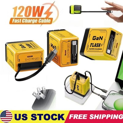 2 In 1 GaN Charger Scalable 120W Max Fast Charger Module With Type C & USB Ports