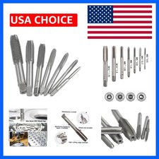 7 Piece Metric Thread Tap Set, HSS Tapping Tool Set M3 M4 M5 M6 M8 M10 M12 Ha...