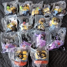 Lot 15 NEW 2 3 7 8 9 11 Despicable Me 3 McDonalds Toys 2017 Minions No Sound