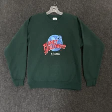 Vintage Planet Hollywood Sweatshirt Men's Medium Atlanta Made USA Crewneck 90s