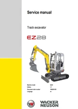 Wacker Neuson Excavator EZ28 Service Manual PDF