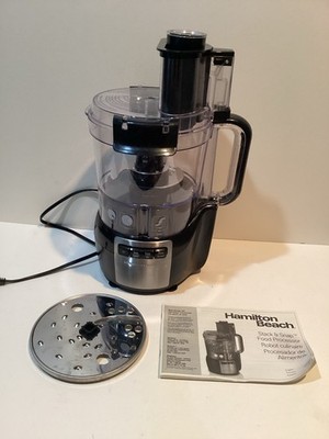 Hamilton Beach 70721 10 Cup Stack and Snap Food Processor - Black