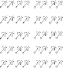 10-20 Pairs 20G 2Mm Tiny Stud Earrings 316L Stainless Steel Small CZ Ball