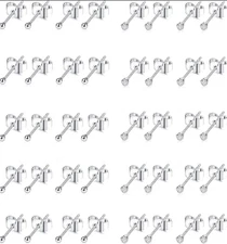 10-20 Pairs 20G 2Mm Tiny Stud Earrings 316L Stainless Steel Small CZ Ball