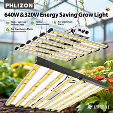 Phlizon 640W Professional Light  Ideal for High-Value Crops & Specialty Farming
