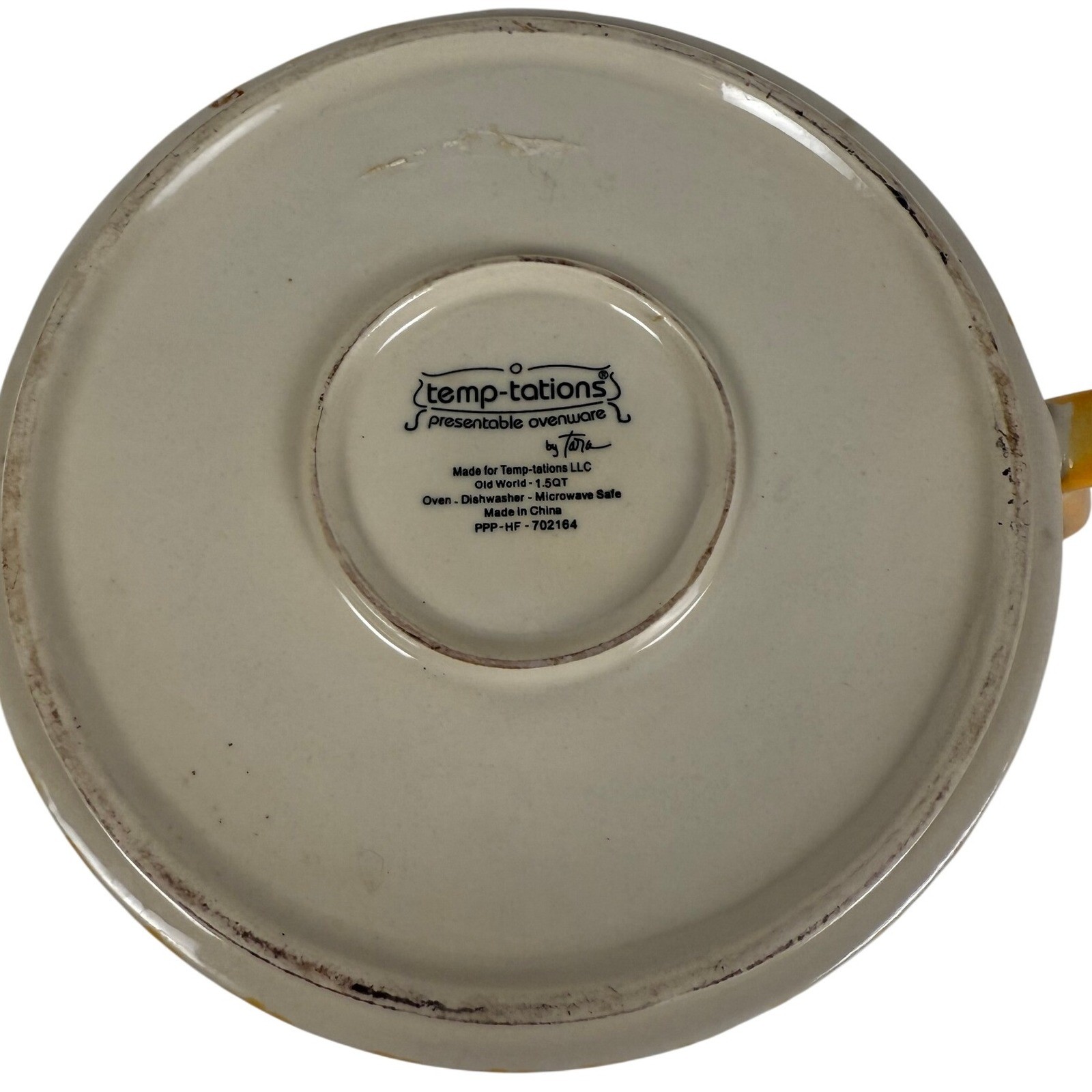 Temptations Ceramic Teapot Decorative Floral Design Kitchen Tea Party Yellow