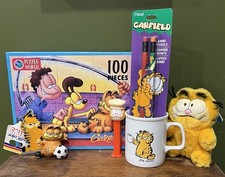 Lot- Vintage 1978 Garfield bundle Jim Davis SEALED Puzzle, Plush