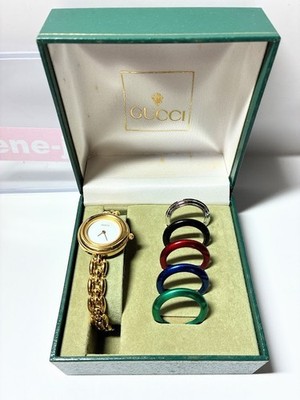 Gucci Change Bezel 11/12 6 Colors Watch with BOX & tags Vintage