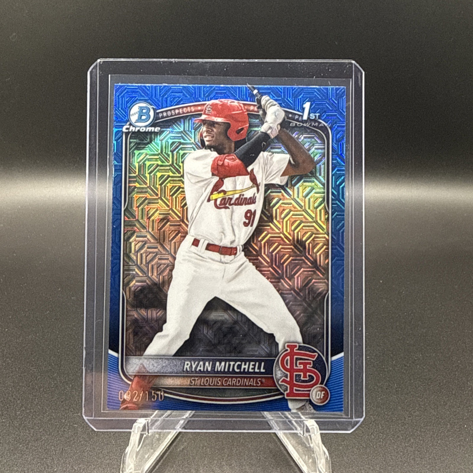 RYAN MITCHELL 2025 BOWMAN CHROME DRAFT 1ST MEGA BLUE MOJO /150