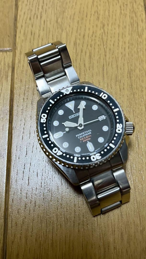 SEIKO sbcm023 8F35 パーペチュアルカレンダー ダイバーズ Seiko SBCM023 8F35 Perpetual Calendar Divers 200M Black Dial
