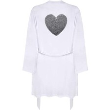 'Fingerprint Love Heart' Adult Dressing Robe / Gown RO059087 