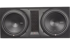 NEW Rockford Fosgate Punch P1-2X12 Ported enclosure two 12" Punch P1 subwoofers