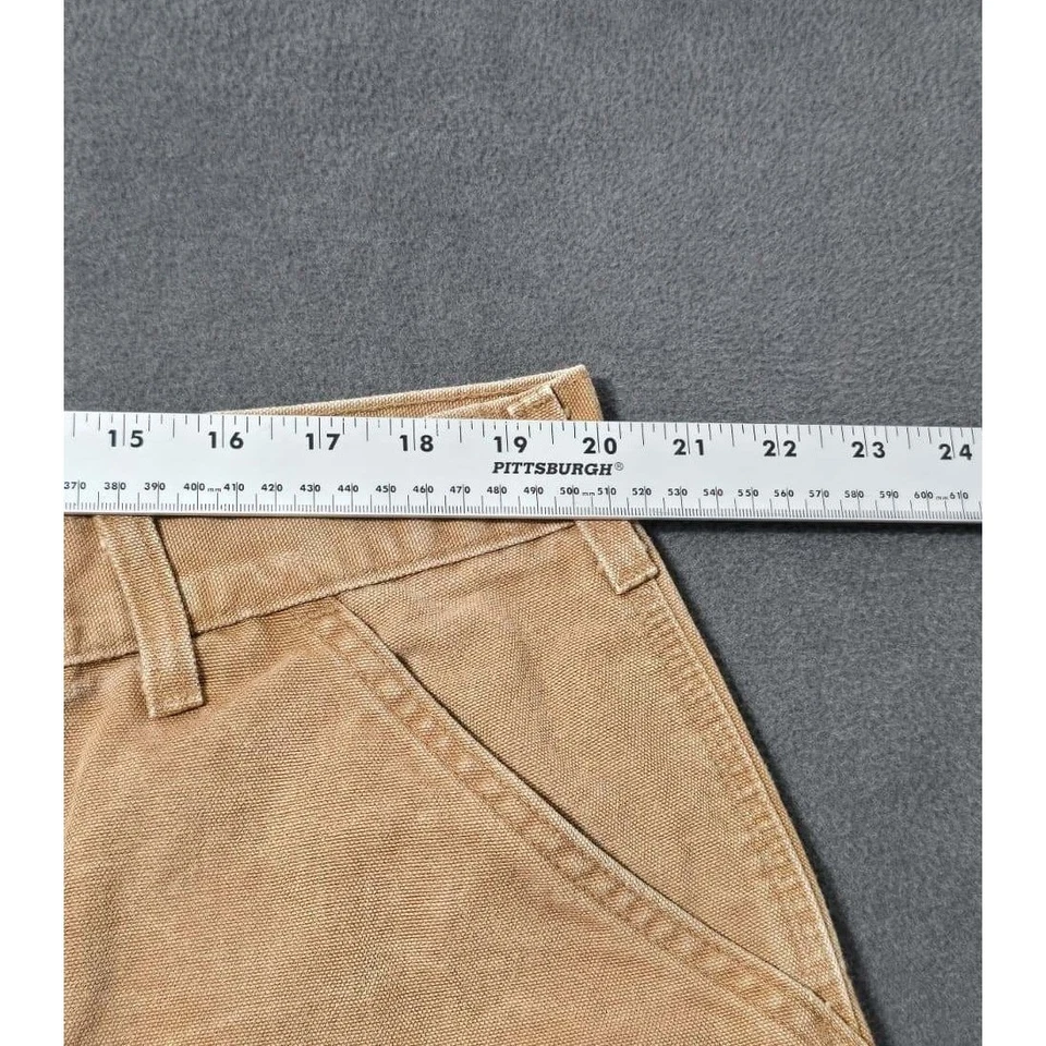 Carhartt Dungaree Fit Canvas Workwear Pants Size 42x30 (28) Brown B11 BRN - Image 3 of 4