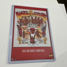 Michael Jordan “1993 NBA World Champions” Chicago Bulls Promo Poster Card 4 X 6