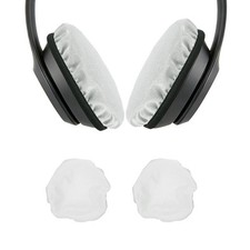 Gray Universal Fabric Stretch Headphone Ear Pads Cover 2.4-3.3"