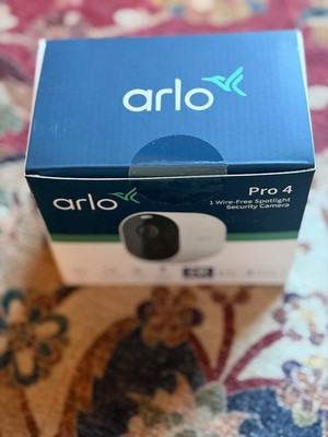 Arlo Pro 4 Wire Spotlight Security Camera - VMC4250P100NAS - White