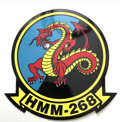 VTG US Marine Corp HMM-268 Sticker 4''