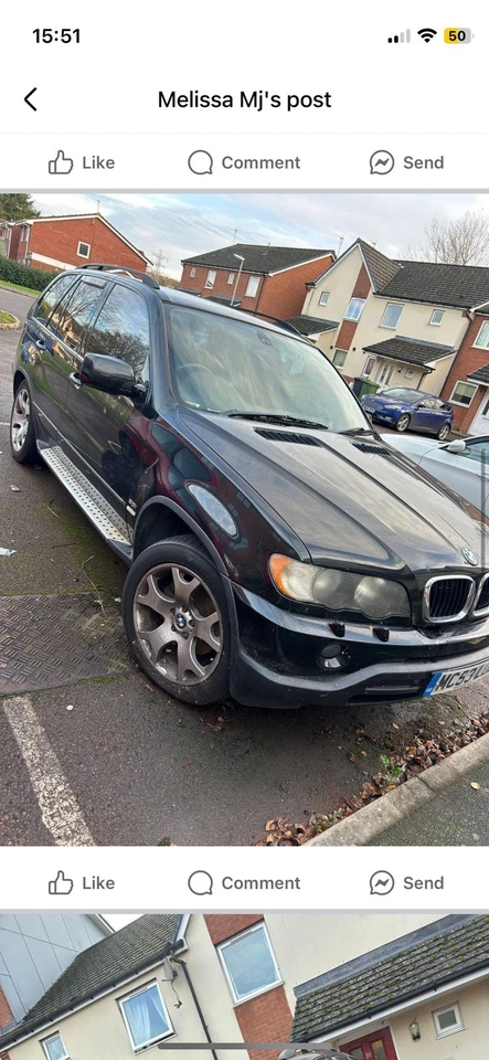 BMW X5 Sport Automatic 3 litre Petrol  MOT till 5th April - Image 3 of 4