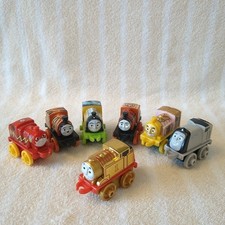 Mattel Thomas Friends MINIS Gold Thomas Seven Vehicle Set Collectible 15