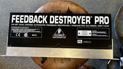 Behringer Feedback Destroyer Pro 24 Bit Dual-Engine/Parametric EQ Model DSP1124P