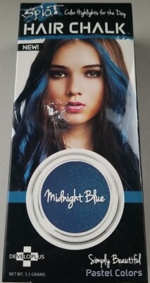 Splat Hair Chalk Color Highlights for the Day Midnight Blue 3.5 g NEW FUN!