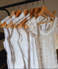 Summer sale! Cotton Lace embroidered Top Dress Size S 6 ~ 8 White