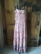 Spell & The Gypsy Collective  Wild Bloom Strappy Dress Blush - M