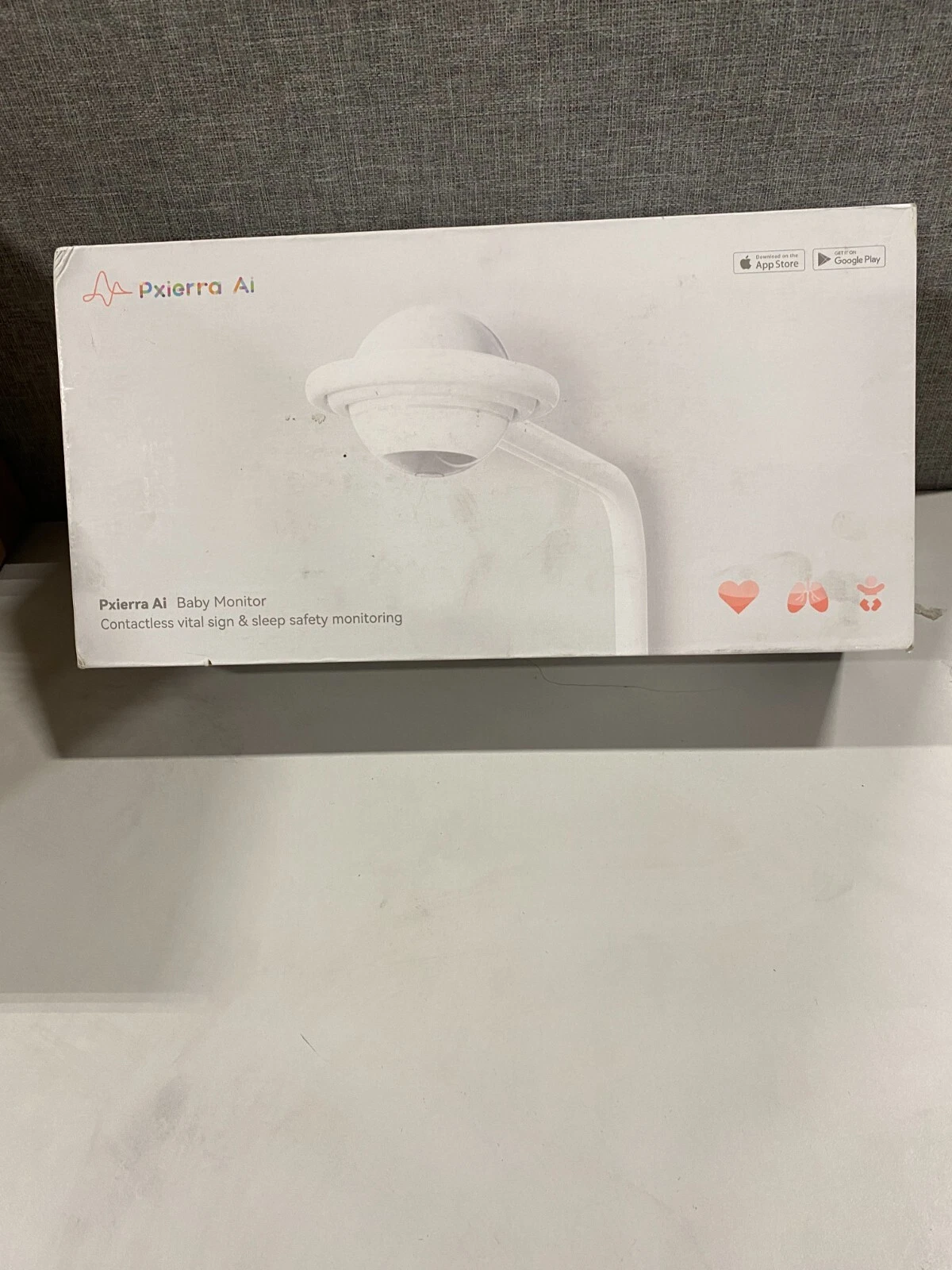 Pxierra Smart Baby Monitor, Baby Breathing Monitor with Floor Stand, OPEN