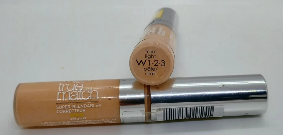 4x L’Oreal Paris True Match W 1-2-3 Fair Light Pale Blendable Concealer 0.17oz - Image 3 of 3