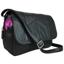 Organiser Handbag Compartments Ladies Cross Across Body Bag Long Shoulder Strap