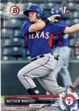 Lot of (10) 2017 Bowman Draft MATTHEW WHATLEY 1st Rookie Card #BD-121 Rangers