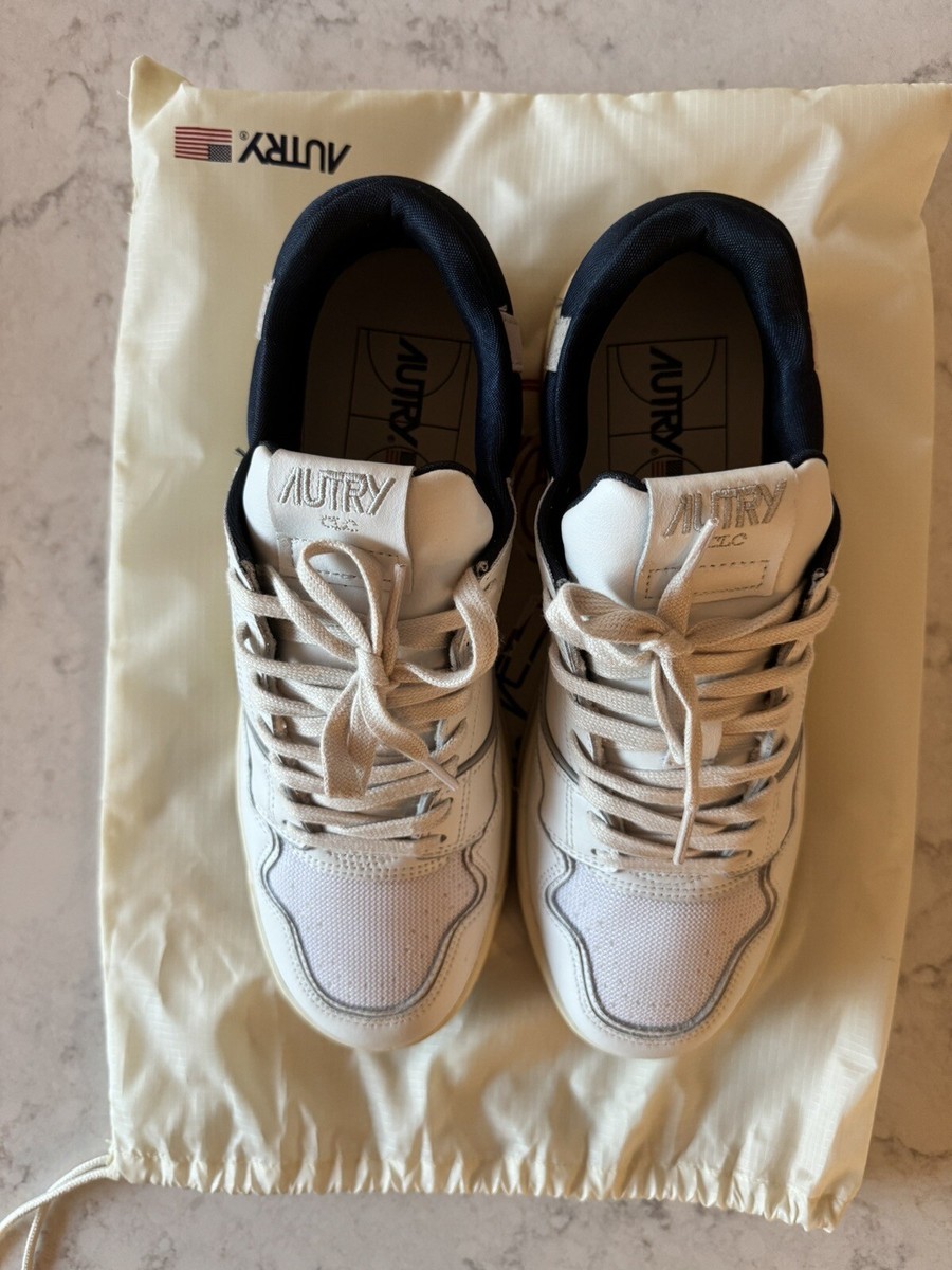 AUTRY CLC SNEAKERS IN LEATHER COLOR WHITE AND BLUE | eBay AUTRY CLC SNEAKERS IN LEATHER COLOR WHITE AND BLUE | eBay