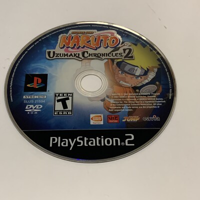Naruto: Uzumaki Chronicles 2 (Sony PlayStation 2, 2007) tested working disk only