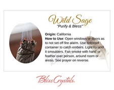 SAGE PRAYER Information Card, Double sided #HC40