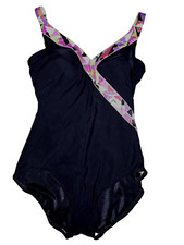 American Vintage ROXANNE One Piece swimwear black Swimsuit Sz 10 bra Cup 36 B