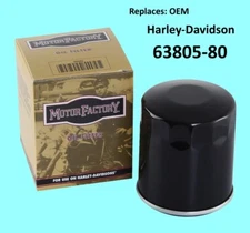Black Oil Filter by Motor Factory Fits Harley Big Twin Sportster #63805-80
