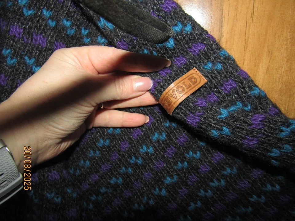 Vintage Devold Norway Wool Chunky Knit Fisherman Pullover size 2XL 56 - Image 3 of 4