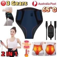 Heated Abdomen Massage Belt Electric Infrared Waist Vibration Massager Timing