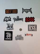 Lot of 10 Rock Band / Pop Culture Patches Iron On Or Sew As Pictured Auc4