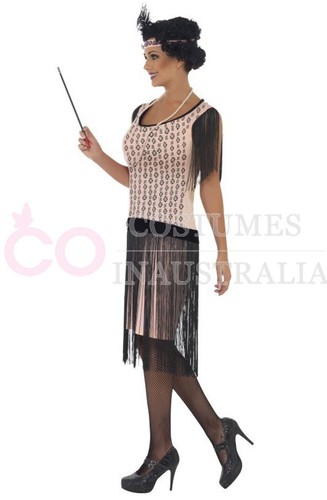 Licensed 1920s 20s Laides Coco Flapper Chicago Jazz Fancy Dress Up Costume Party - Picture 3 of 5