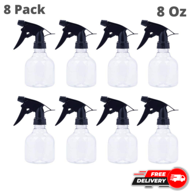 #ad Durable Empty Spray Bottle 8Oz Water Small Plastic Adjustable Spray Head 8Pcs $27.97