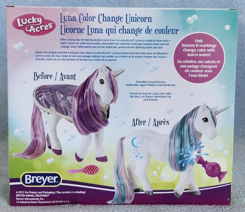 Breyer Lucky Acres, Luna-Magical Color Changing Unicorn. New In Box! | eBay