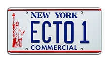 Ghostbusters 2 | Ectomobile | ECTO 1 | Metal Stamped Replica License Plate