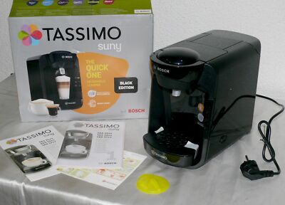 Bosch TAS3102 Slim Tassimo Kapsel Kaffeemaschine 1300W 0,8L SMART START Black
