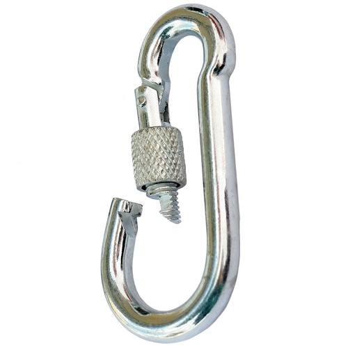 4X Gancho Mosquetón 8 X 80MM Mosquetón Feuerwehrkarabiner Mosquetón Gancho - Imagen 4 de 8
