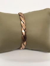 Solid Copper Braided Bracelet Cuff