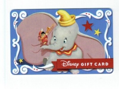 DISNEY Gift Card - Dumbo the Elephant - Back B - Collectible - No