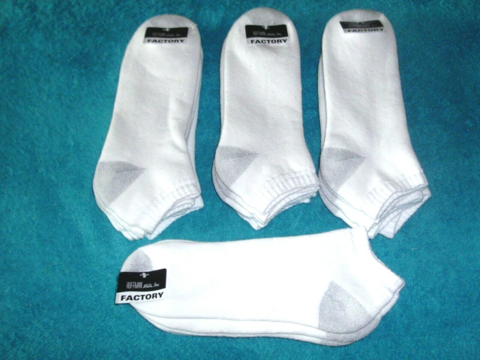 Athletic Low Cut Socks 1 Dozen Ex Large For Men Shoe Sizes 13 - 15 Knit in USA