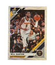 Excellent: 2019-20 Donruss Optic Silver Wave Will Barton Denver Nuggets Card